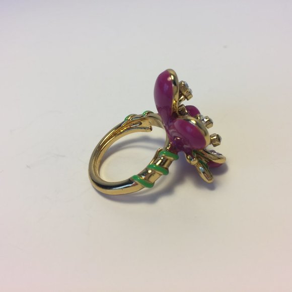 JUICY COUTURE Floral Ring Adjustable Ring - Picture 14 of 14